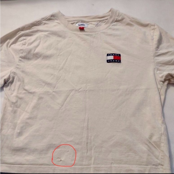 Tommy Jeans cropped t-shirt Medium Y2K - Picture 7 of 7